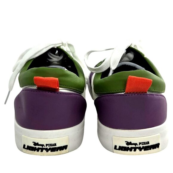Disney Buzz Lightyear Toy Story Purple Green Low Top Lace Up Sneakers Size 10 - Picture 5 of 9